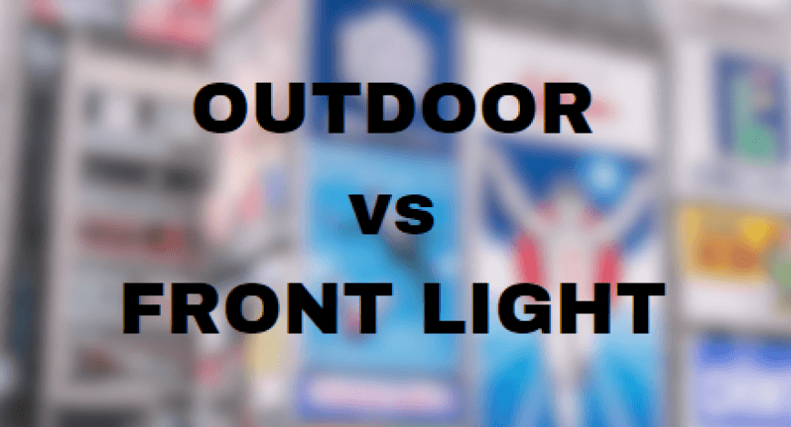 DIFERENNÇA DE OUTDOOR E FRONT LIGHT