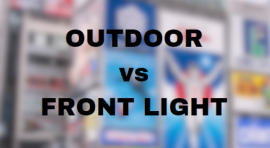 Ponto nº DIFERENNÇA DE OUTDOOR E FRONT LIGHT